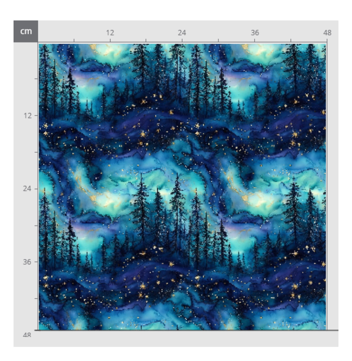 Türkis Neon Winter Wald Neue Vorbestellung